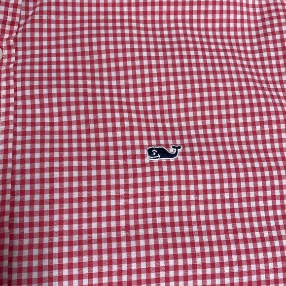 Vineyard Vines By Shep & Ian Red Gingham Long Sleeve Button Down Size XL (18) - Picture 3 of 6